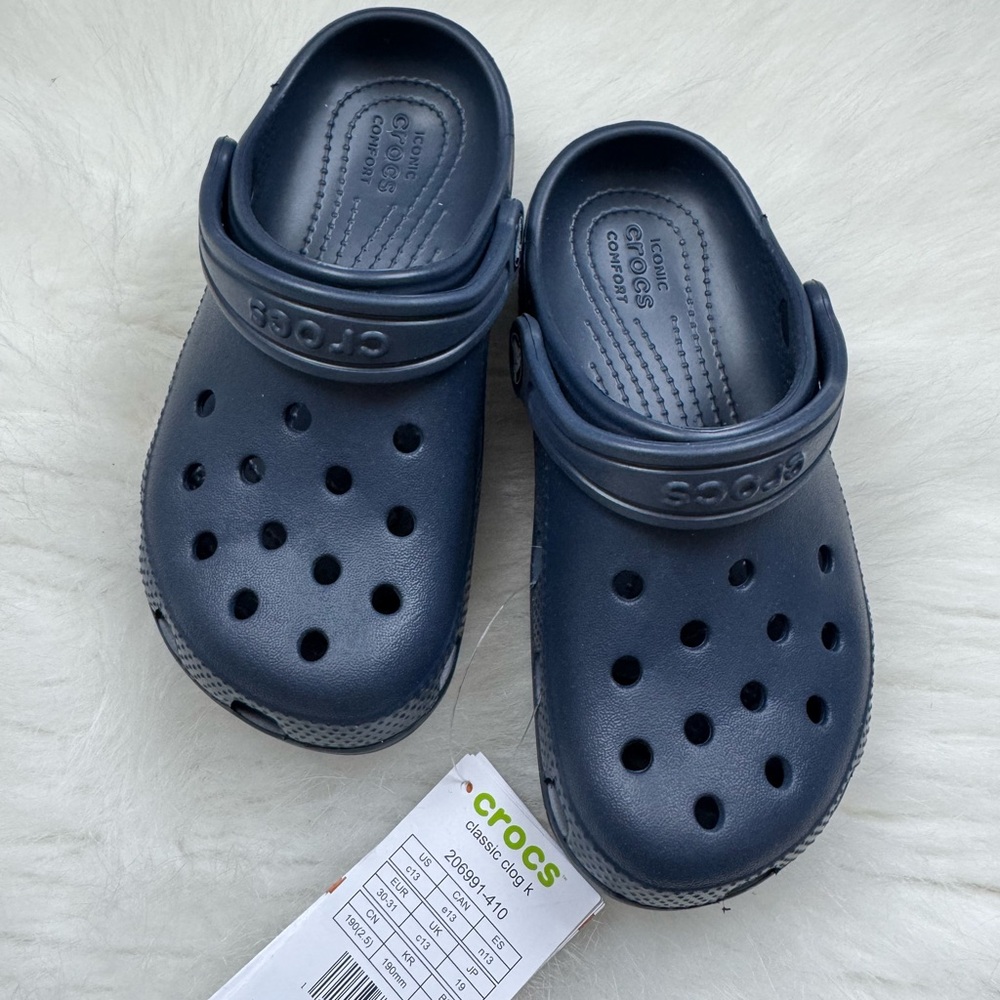 CROCS Kids Classic Navy Clogs size C13